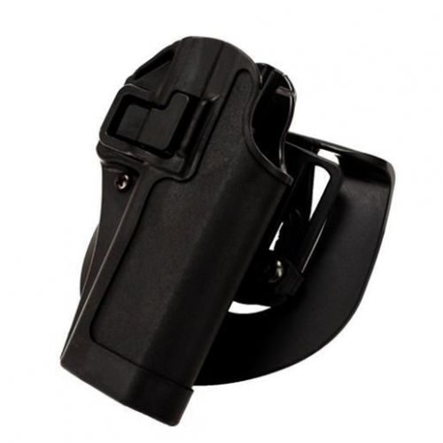 Blackhawk 410519bk-r serpa cqc belt &amp; paddle holster plain matte black finish for sale