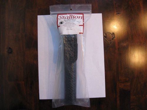 Stallion leather duty flashlight holder for streamlight stinger basketweave for sale