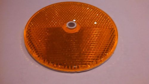 100 akt #18 round amber reflectors / delineators 3&#034; for sale
