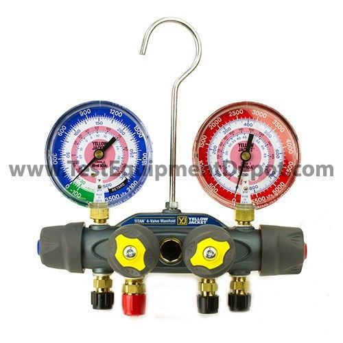 Yellow jacket 49914 manifold, r/b gauge, kpa/psi, r-410a (c) for sale