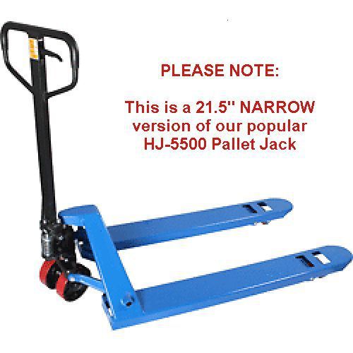 Pallet jack 5500lb narrow  21.5&#034; x 48&#034; new 1-year warranty ships free!!! for sale