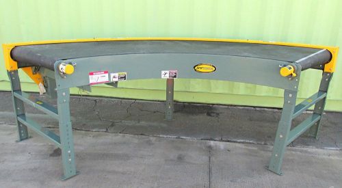 Hytrol 90 degree 34&#034; x 116&#034; slider bed production belt curve conveyor for sale