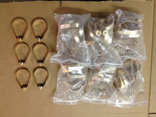 3 inch copper plated swivel hanger rings - loop pipe hangers new *lot of 74* for sale