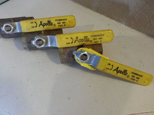 Apollo ball valve 3/4&#034; manual lot of 3 for sale