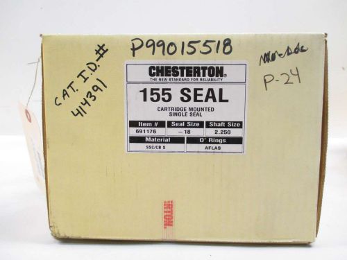 NEW CHESTERTON 691176 155 CARTRIDGE MOUNTED SINGLE SEAL SIZE 18 2.250IN D408602