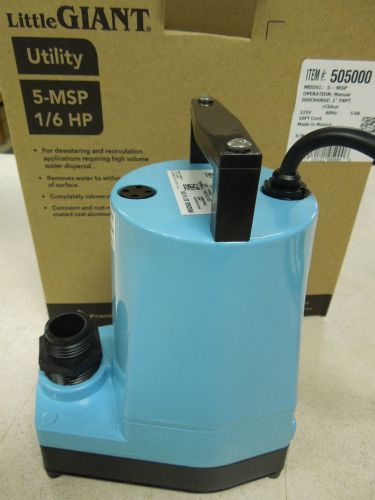 Franklin Electronic Little Giant Submersible Utility Pump - Water 505000 5MSP