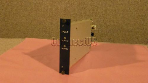 GE Security / Fiber Options B7703VT-RFC S-Video TX Rack 7703-T