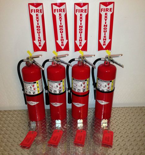 lot of 25 - 10lb abc amerex fire extinguisher with new certification tag