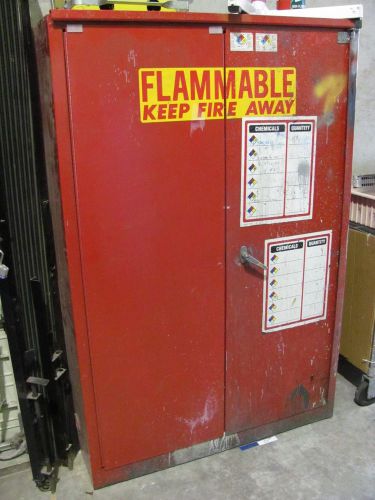 STORAGE SAFETY CABINET for FLAMMABLE CHEMICAL PAINT GAS LIQUIDS  44&#034;x66&#034;X19&#034;