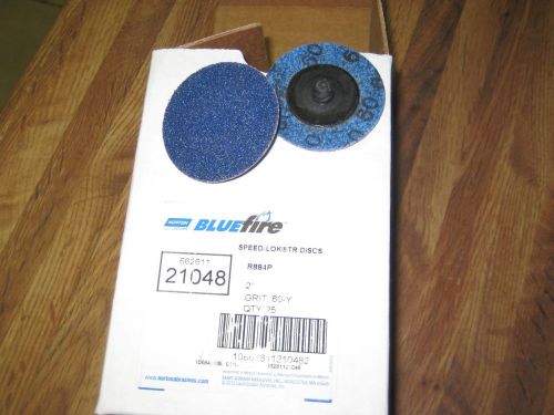 25 norton blue fire speed lok disc 2&#034; 60 grit