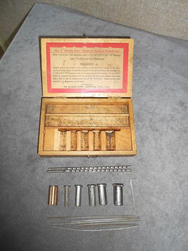 Vintage dumont no. 0 &#034;minute man&#034; precision keyway broach set for sale