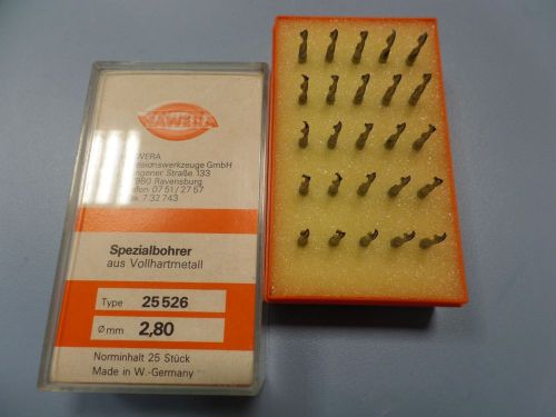 Hawera 25pcs. special micro carbide drill bits 2.8mm, pcb for sale