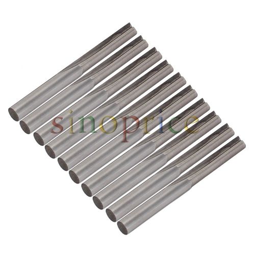 5pcs 4x22mm milling cutter router cutting bit double flute for pcb machining for sale