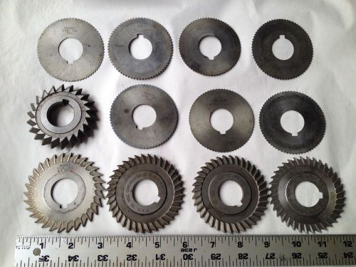 MACHINIST LATHE TOOLS LOT 12 FACE MILL CUTTING BLADES INCLUDES MORSE &amp; STANDARD