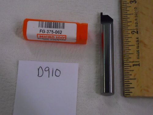 1 new micro 100 solid carbide face groover.   fg-375-062 usa made. {d910} for sale
