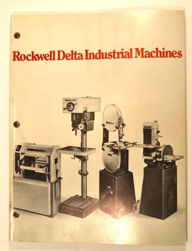 ROCKWELL-DELTA INDUSTRIAL MACHINES 1970 drill press grinder Catalog  #RR19