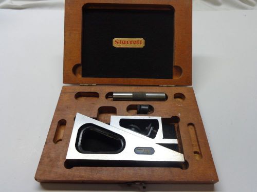 STARRETT UNIVERSAL 995 PLANER SHAPER GAGE IN WOOD CASE, GOOD CONDITION, USED