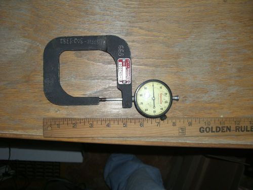 STARRETT 1&#034; TRAVEL DIAL TEST INDICATOR, Roller Contact Point, 25-441, W/ 900745