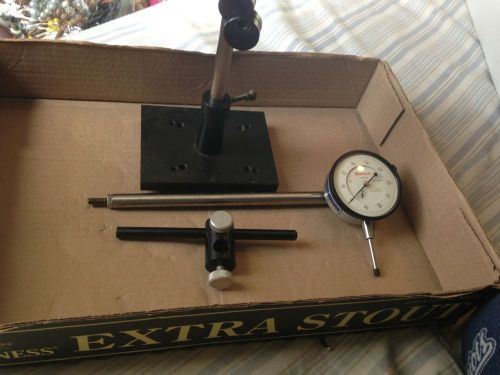 Starrett no.655-441, dial indicator with stand and mounts for sale