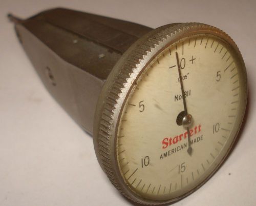 Starrett no.811-5 series dial test indicator .030&#034; range 0-15-0 dial .0005 grads for sale
