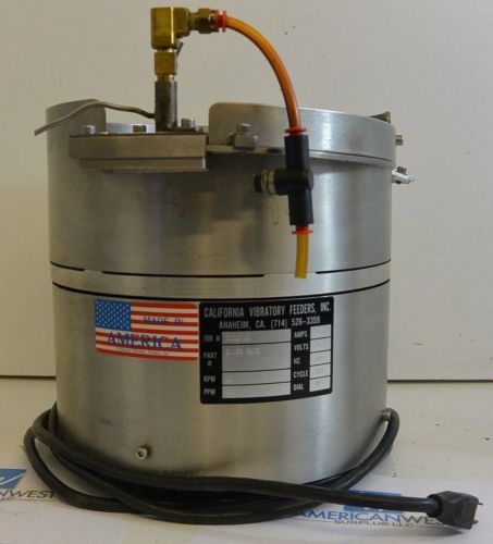 California vibratory feeders inner race 22 rpm 30 ppm 1 amp 120v for sale