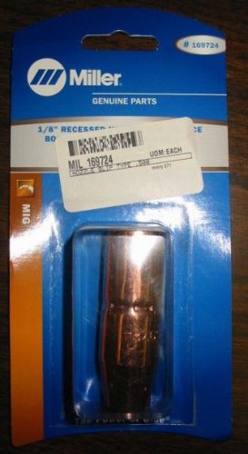 Miller Genuine 1/8&#034; Recessed Nozzle 1/2&#034; Orifice for MM 212, 252 - Qty 1- 169724