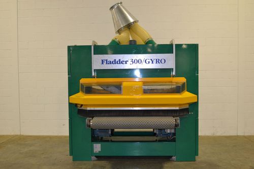 Fladder Model 300/Gyro Automatic, Feed-Thru Denibbing and Finish Sander