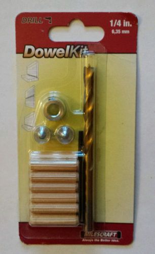 Milescraft 1/4&#034; (6,35mm) drill dowel kit new for sale