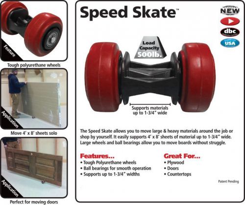 New FastCap Speed Skate Dollie for Heavy-Duty Door and Sheet Goods Transport