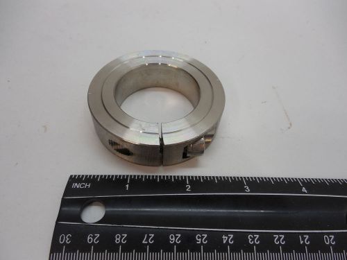 1-5/8&#034; bore clamp type shaft collar s.s. 11/16&#034; wide 1/2&#034; wall for sale