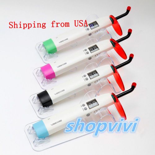 1 PC Dental LED Curing light 1200mw/cm2 T6 4 Colors shipping from USA