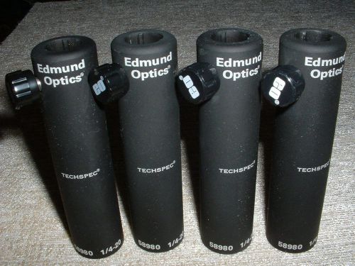 Four Edmund Optics Post Holders, 4 inch length, 1/4-20 (58980)