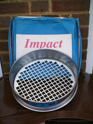 New impact test equipment test sieve, 300mm dia. 14mm square holes. for sale