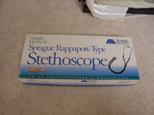 Mabis Legacy Sprague Rappaport-Type Stethoscope (black)