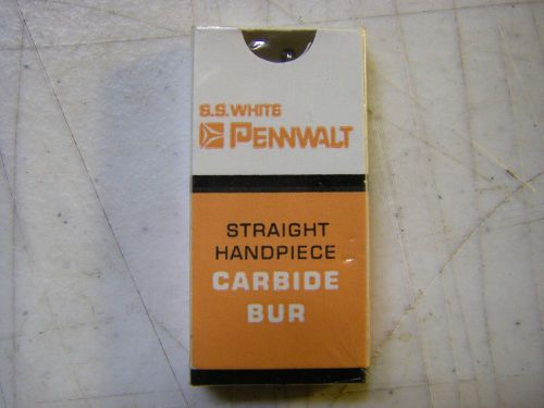 SS White ~ Pennwalt ~ Straight Hand Piece Carbide Bur ~ NIB