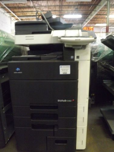 Konica bizhub c552 color copier machine network printer scanner finisher for sale
