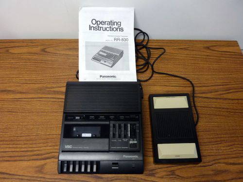 Panasonic RR-830 Cassette Transcriber with Footswitch