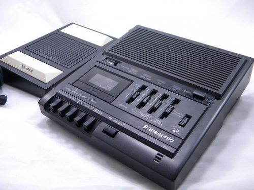 Panasonic RR-930 Microcassette Recorder Transcriber W/ Foot Pedal RP-2692 Tested