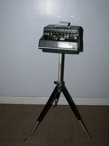 Vintage Stenograph Data Writer with Stand
