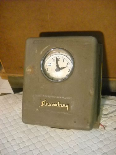 vintage stromberg time clock model 14 needs work