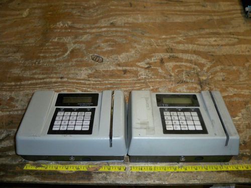 Lot of 2*ATS Series 2000 Time Clock w/Back Cover For Parts or Repair