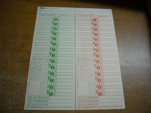 New ! Tops Time Card for Lathem, Bi-Weekly, Two-Sided, 3-1/2 x 9, 500/Box  1275