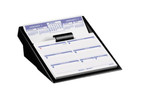 AT-A-GLANCE Flip A Week Desk Calendar and Base 5 5/8 x 7 2014 -New Opened Item
