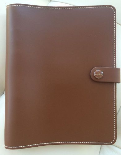 Filofax Original Brown A5 Organizer Genuine Leather With Inserts - UK Made