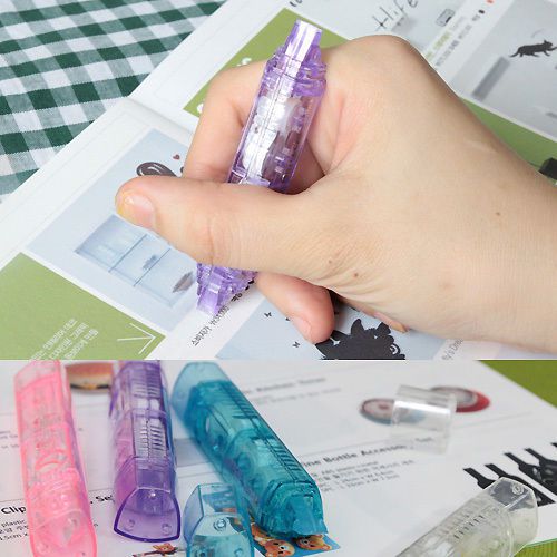 4qty x ARTFEEL Twin Correction Tape Dry Paper Two-way 4 Colors Dispenser