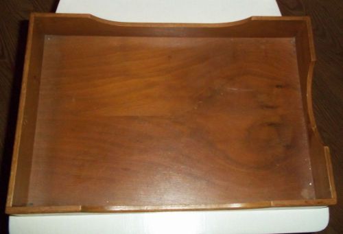 Vintage Unmarked All Wood Office/Desk File/Tray VGC