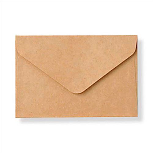 MUJI Moma Kraft envelope 70?x105mm 20 sheets from Japan New