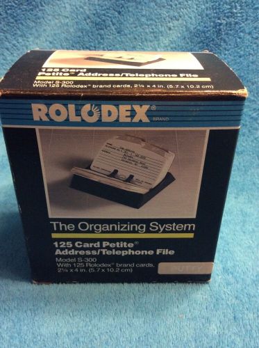 Vtg Desktop Compact ROLODEX Organizing System S300 CARD PETITE Address~Telephone
