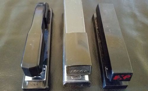 Lot of three staplers Swingline, Acco, and EXP