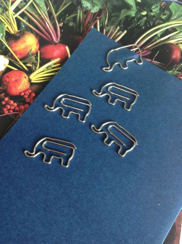 5pcs elephant elepants paper clip clips stationery cute bn for sale